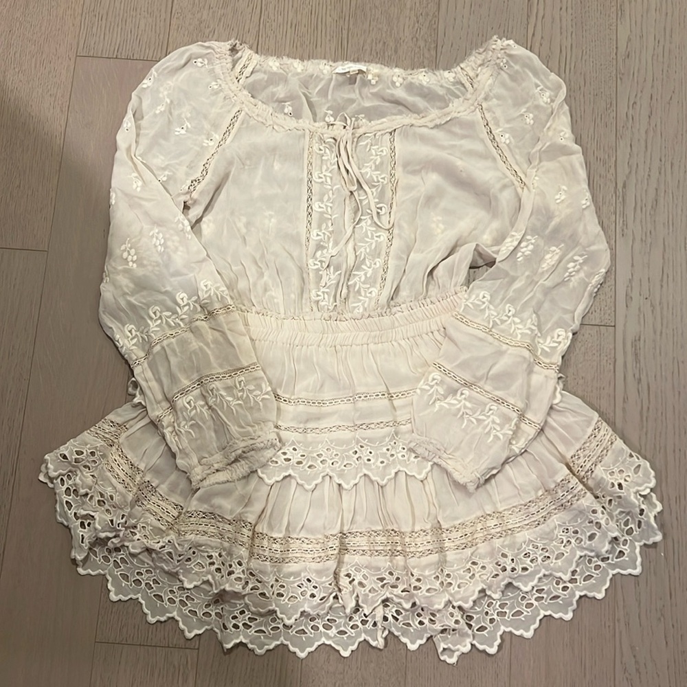 Loveshackfancy Popover Mini Dress